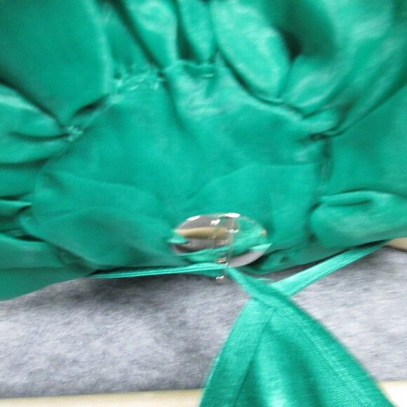 J.Crew Slip Maxi Dress Luster Crepe Elegant Collection 4 Festive Satin Green 280 - Picture 10 of 14